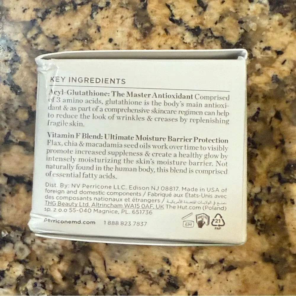 Perricone MD Essential Fx Acyl-Glutathione Under-Eye Cream Full Size NIB
